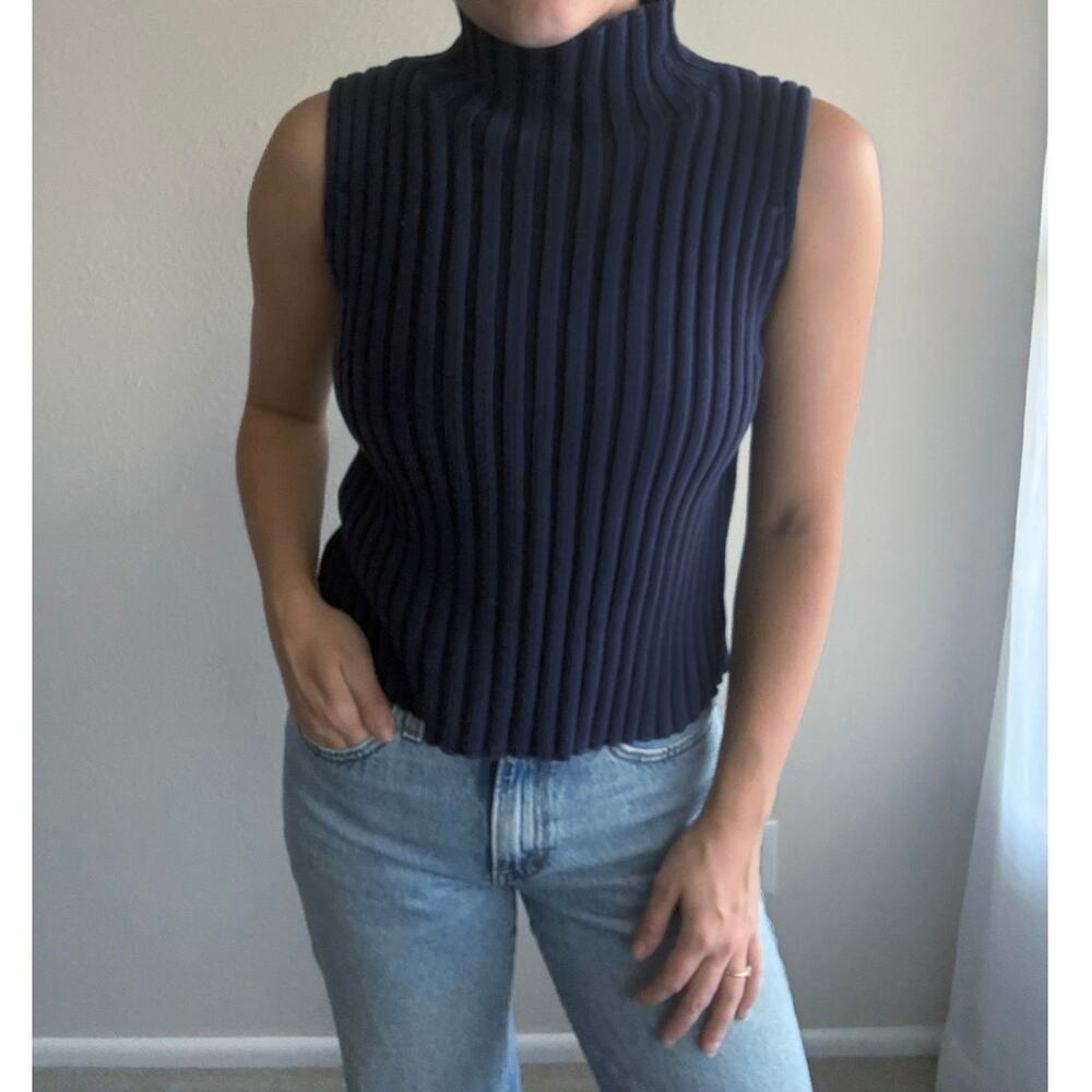 Vintage Eddie Bauer cable knit Sweater Vest preppy fisherman chunky knit coastal